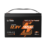 LiTime 12V 165Ah Dual Purpose Marine Lithium Battery | Bluetooth & 1200 CCA