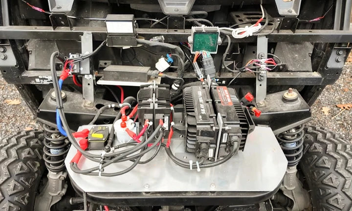 golf car lithium battery use battery charger is charging