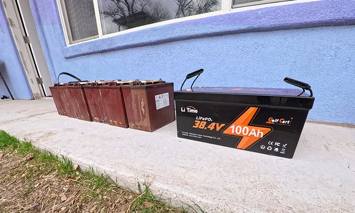 Lithium battery of 36V with 100Ah capacity compared with lead-acid battery