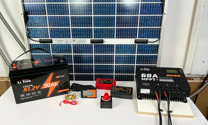 Litime lithium batteries, battery monitor, 60a MPPT and other product demonstrations