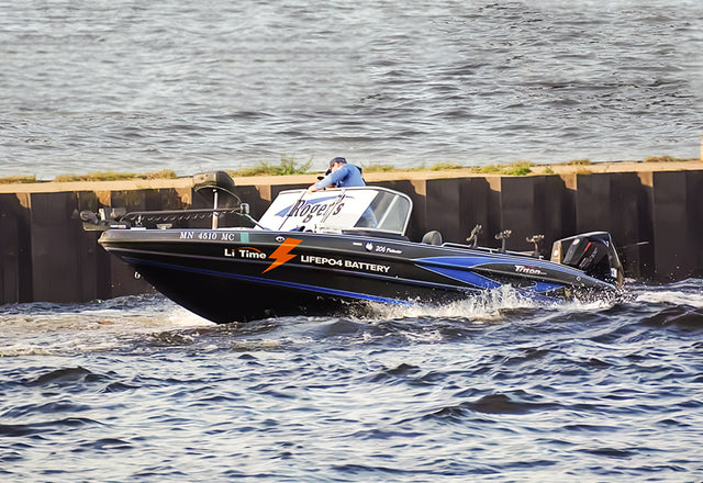 power fishing Boats with litime lifepo4 lithium batteries for trolling motors