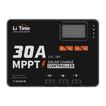 30A mppt 12v/24v solar charge controller samrt integrated