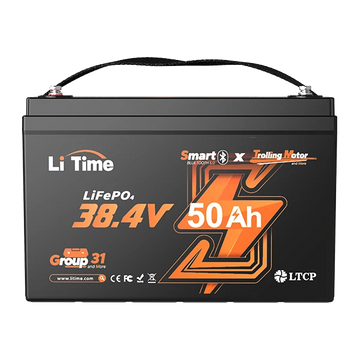 36v 50ah trolling motor smart lifepo4 battery