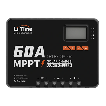 60A mppt 12v/24v solar charge controller samrt integrated