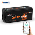overview of litime 24 Volt 100Ah bluetooth smart LiFePO4 battery