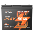 LiTime 24V 50Ah lithium bluetooth battery for trolling motor