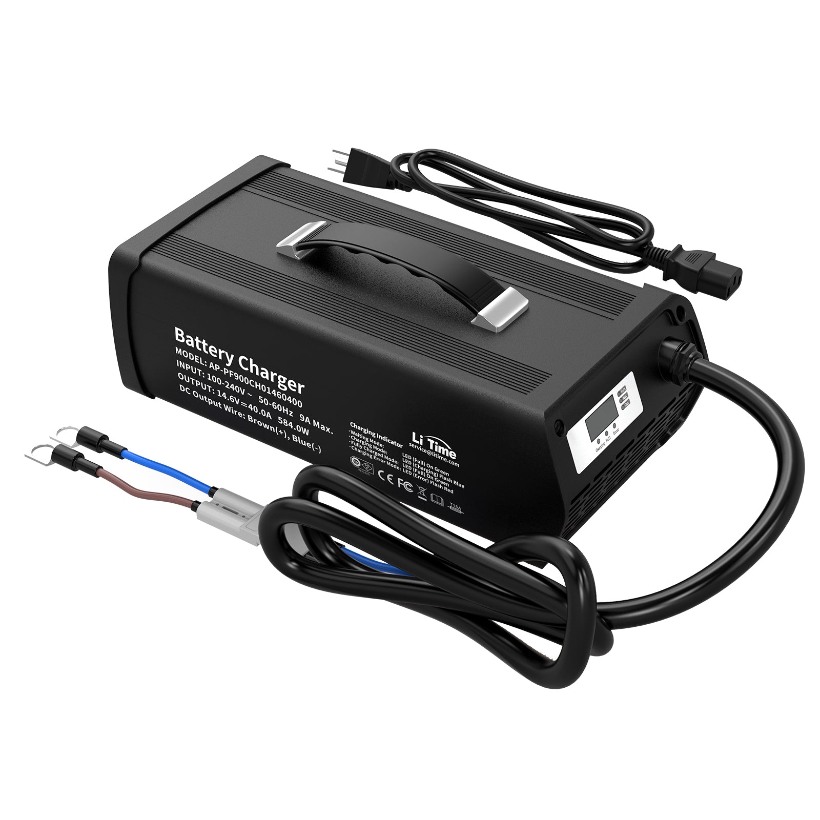 LiTime 14.6V 20A Lithium Battery Charger for 12V LiFePO4 Lithium Battery