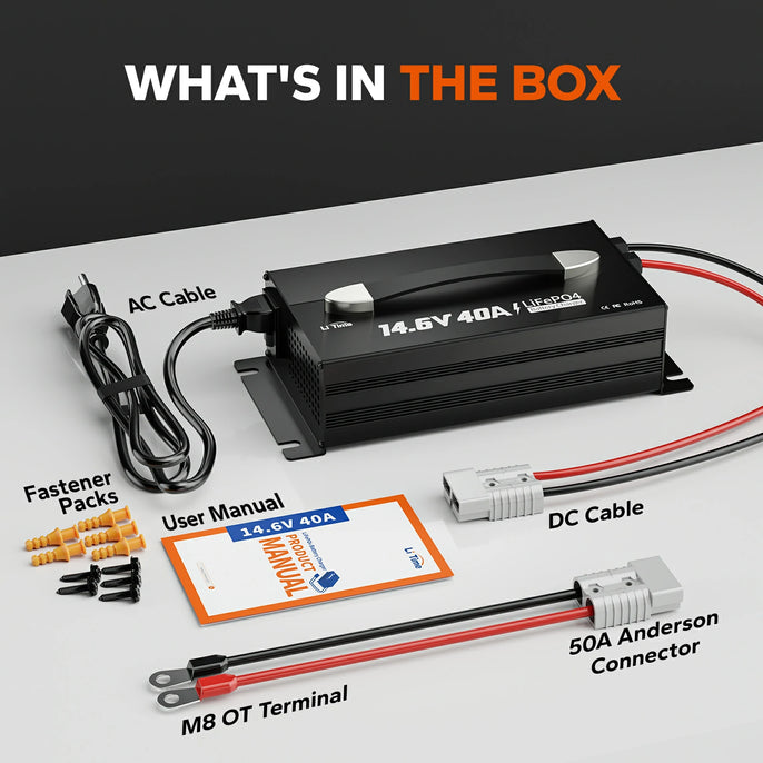 LiTime 12V(14.6V) 40A Lithium Battery Charger