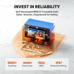 LiTime 12V 165Ah Bluetooth Dual Purpose Marine Battery