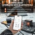 LiTime 12V 100Ah Group 24 Bluetooth Lithium Battery with Self Heating