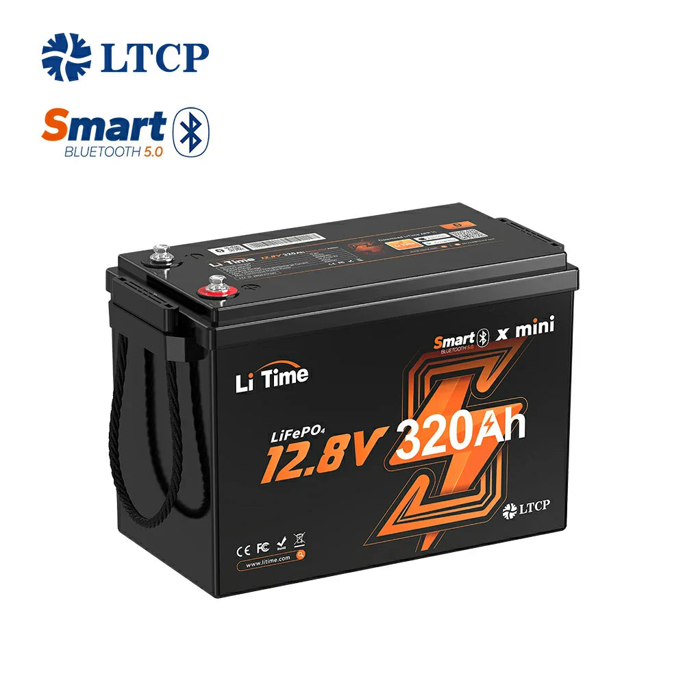 LiTime 12V 320Ah Mini Bluetooth Lithium Battery for RV and Marine ...