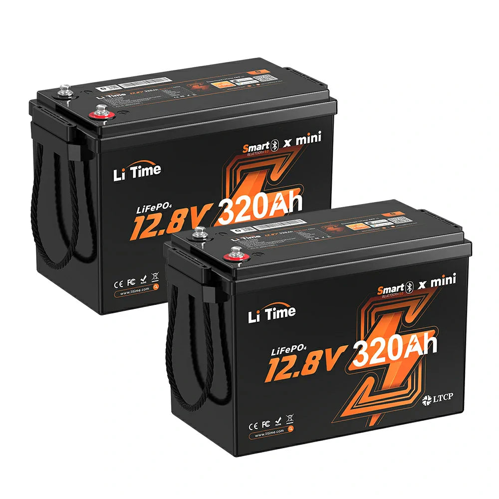 LiTime 12V 320Ah Mini Bluetooth Lithium Battery for RV and Marine