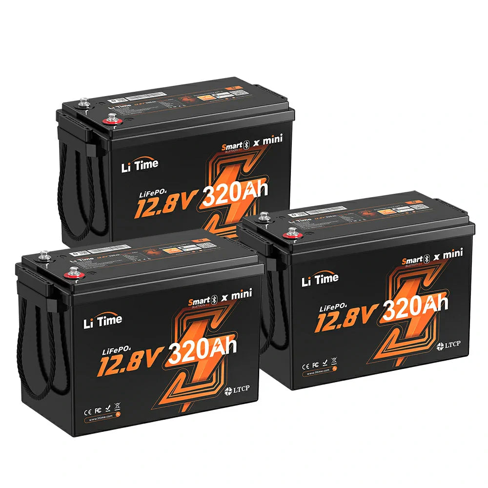 LiTime 12V 320Ah Mini Bluetooth Lithium Battery for RV and Marine