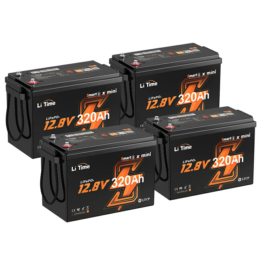 LiTime 12V 320Ah Mini Bluetooth Lithium Battery for RV and Marine