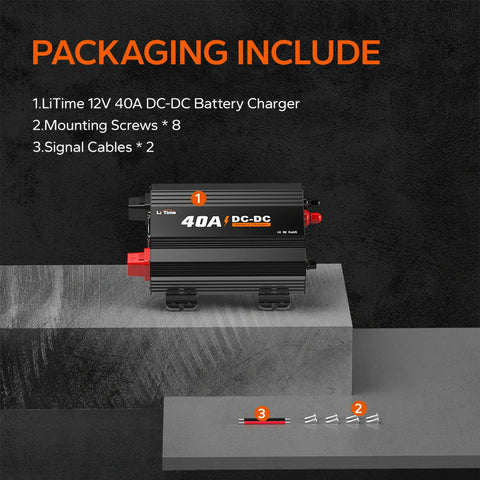 LiTime 12V 40A DC to DC Battery Charger