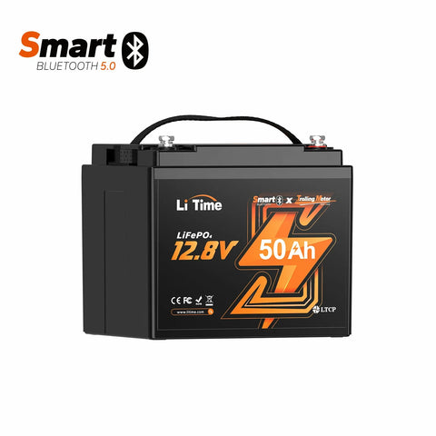 LiTime 12V 50Ah TM Lithium Bluetooth Battery for Trolling Motor