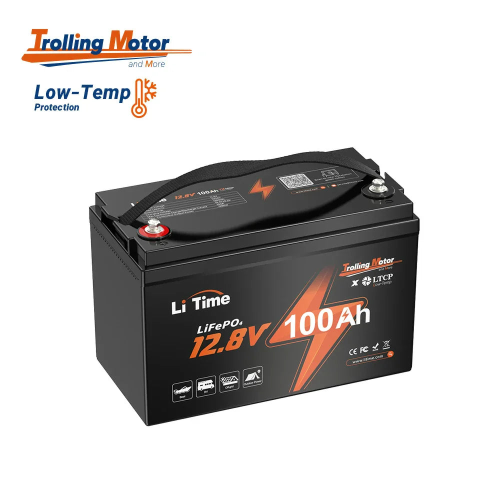 LiTime 12V 100Ah Trolling Motor Lithium Battery