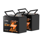 LiTime 12V 100Ah Group 24 Bluetooth Lithium Battery with Self Heating