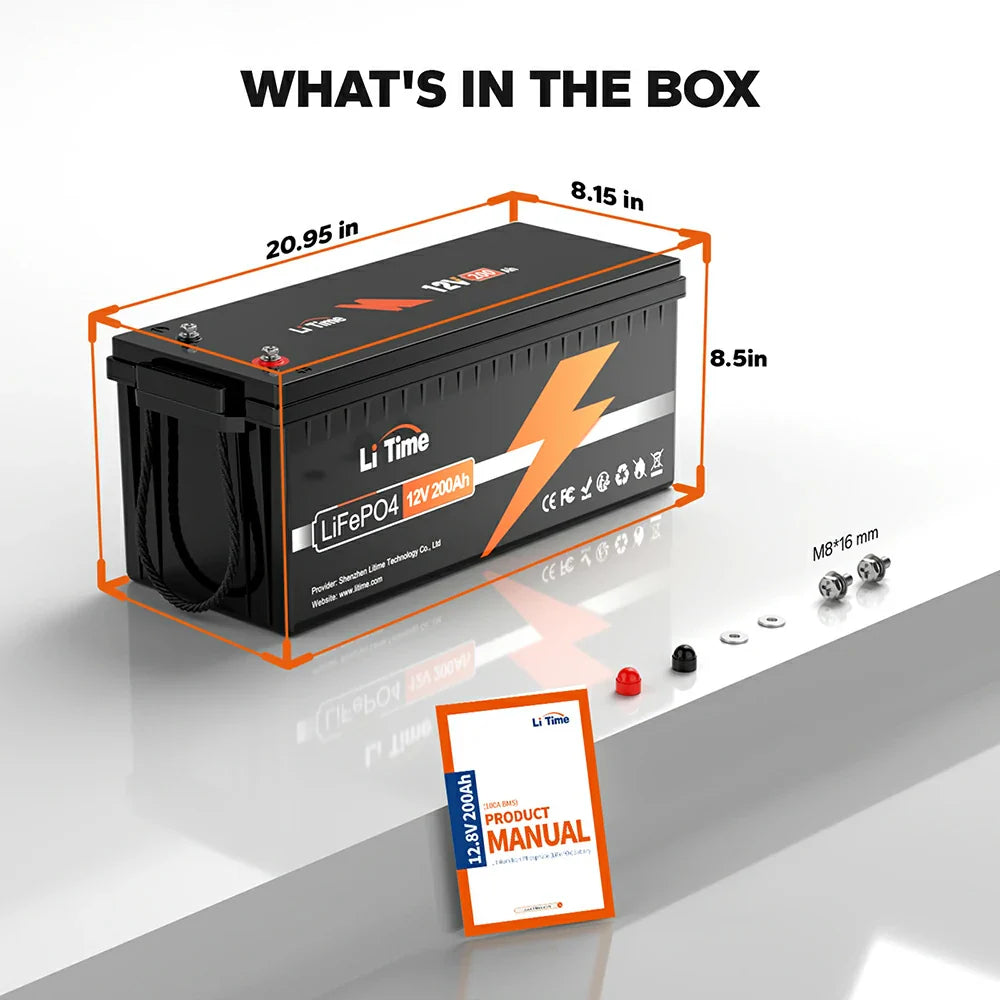 LiTime 12V 200Ah Lithium Battery