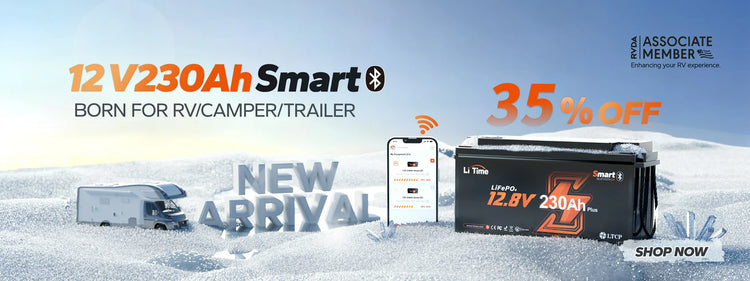 LiTime 12V 230Ah Bluetooth Lithium RV Battery is best power solution for RVs, marine, UPS, and backup power