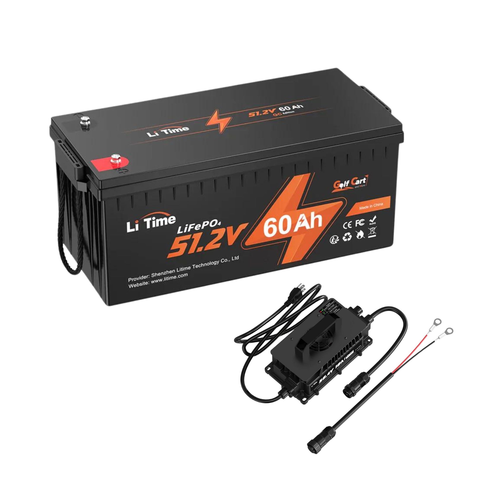 🌟[Black Friday Final Price C$951.99] LiTime 48V 60Ah Lithium Golf Cart Battery