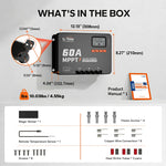 60A MPPT 12V/24V/36V/48V Bluetooth Solar Charge Controller