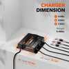 LiTime 3 Bank 12V 10A Battery Charger