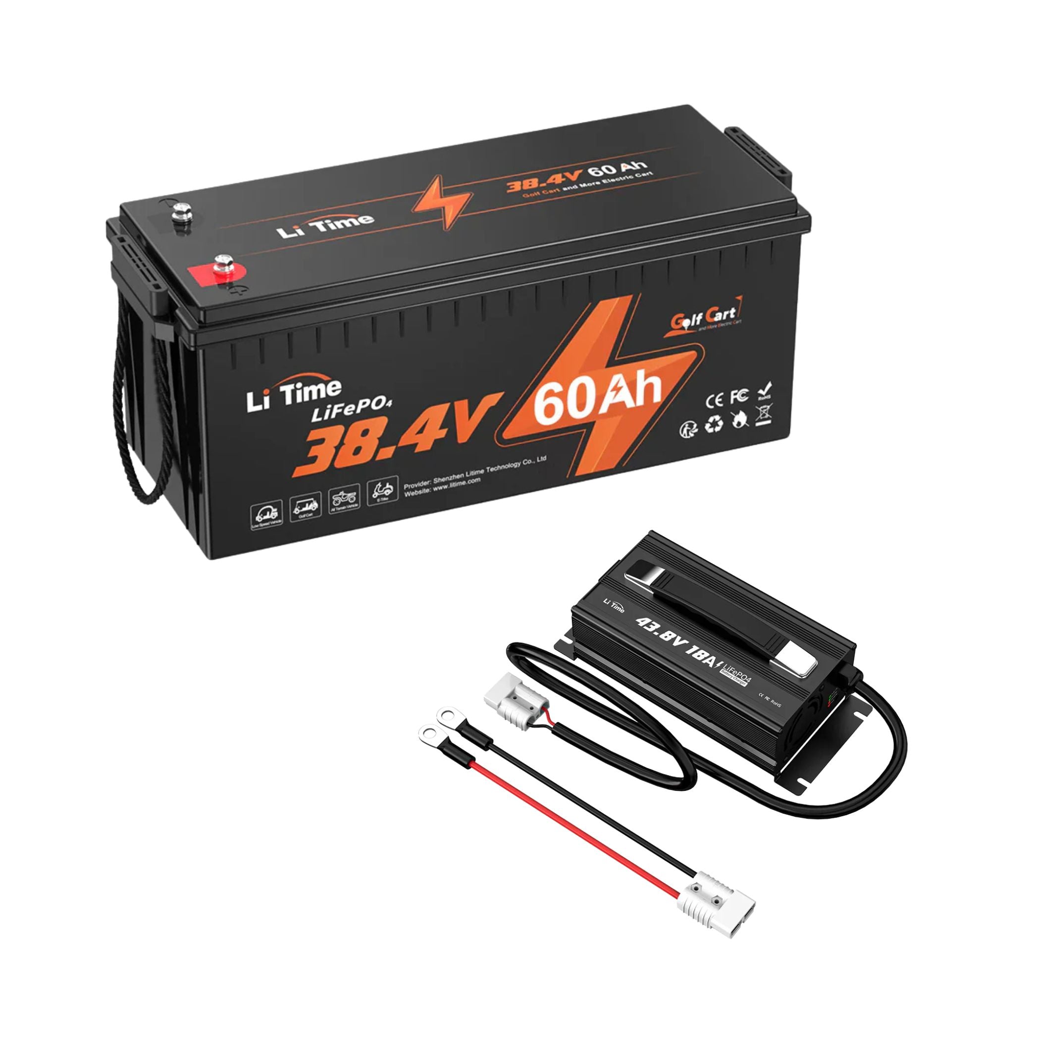 🌟[Black Friday Final Price C$769.99] LiTime 36V 60Ah Lithium Golf Cart Battery