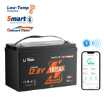 LiTime 12V 165Ah Bluetooth Dual Purpose Marine Battery