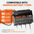 LiTime 4 Bank 12V 10A Battery Charger for Marine, RV