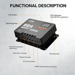 60A MPPT 12V/24V/36V/48V Bluetooth Solar Charge Controller