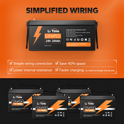 LiTime 24V 200Ah Lithium Battery