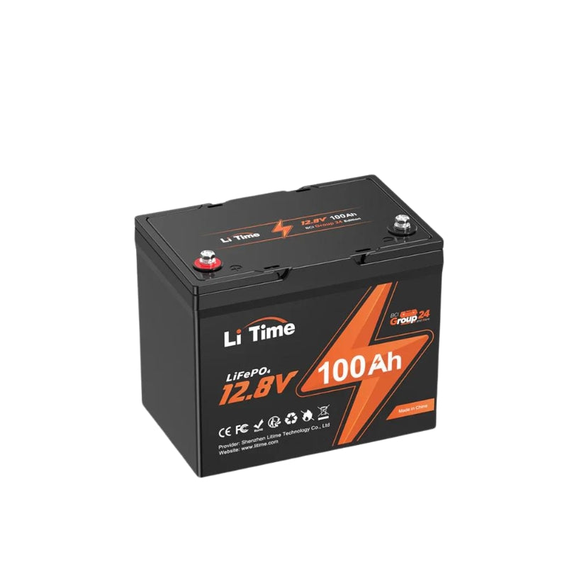 ✅Used✅LiTime 12V 100Ah Group 24 Deep Cycle Lithium Battery