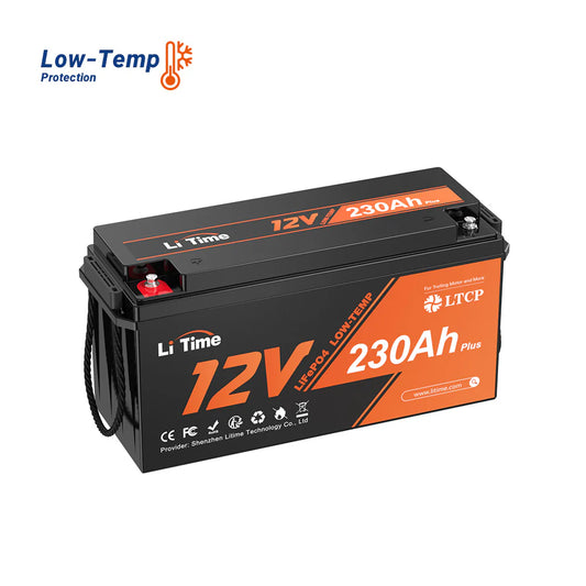 LiTime 12V 230Ah Plus Deep Cycle LiFePO4 Battery With Low-Temp Protection 1000