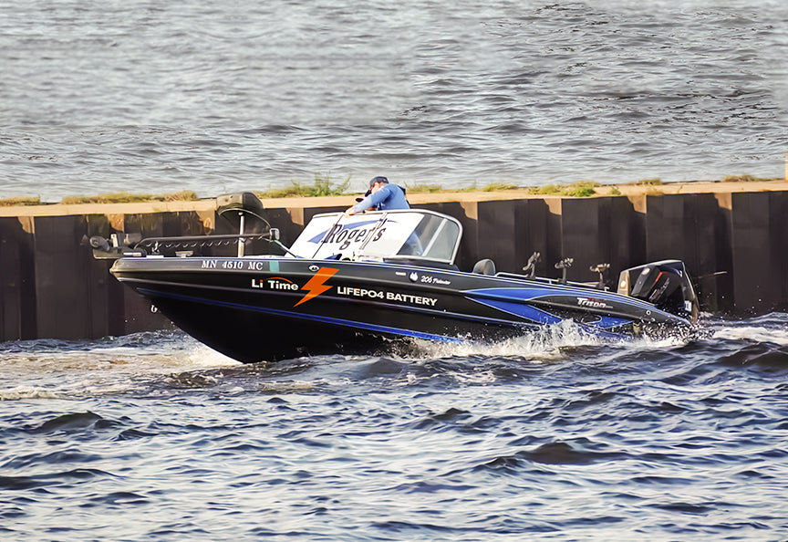 power fishing Boats with litime lifepo4 lithium batteries for trolling motors