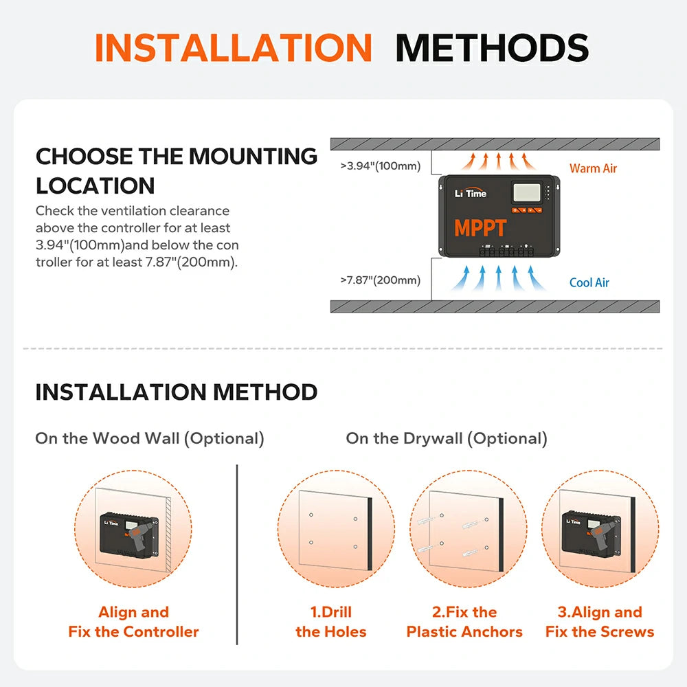 60A MPPT 12V/24V/36V/48V Bluetooth Solar Charge Controller