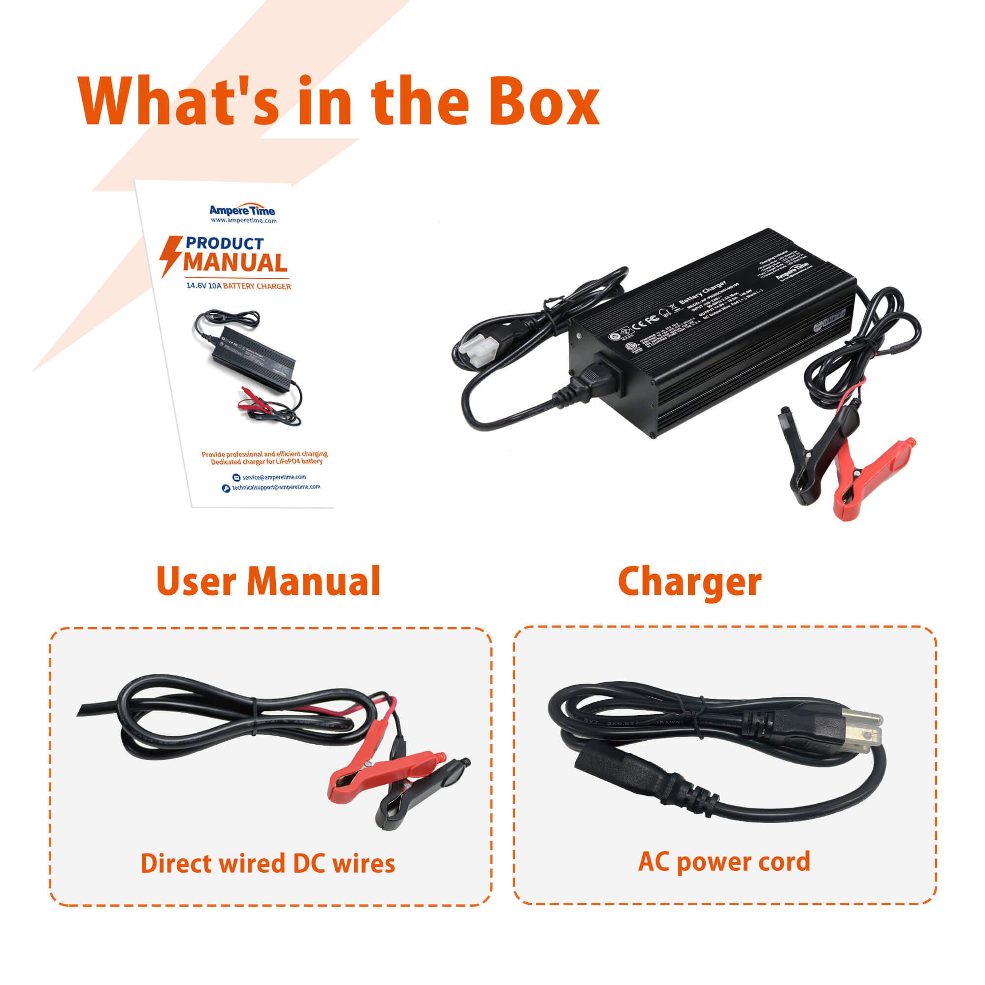 LiTime 12V(14.6V) 10A Lithium Battery Charger