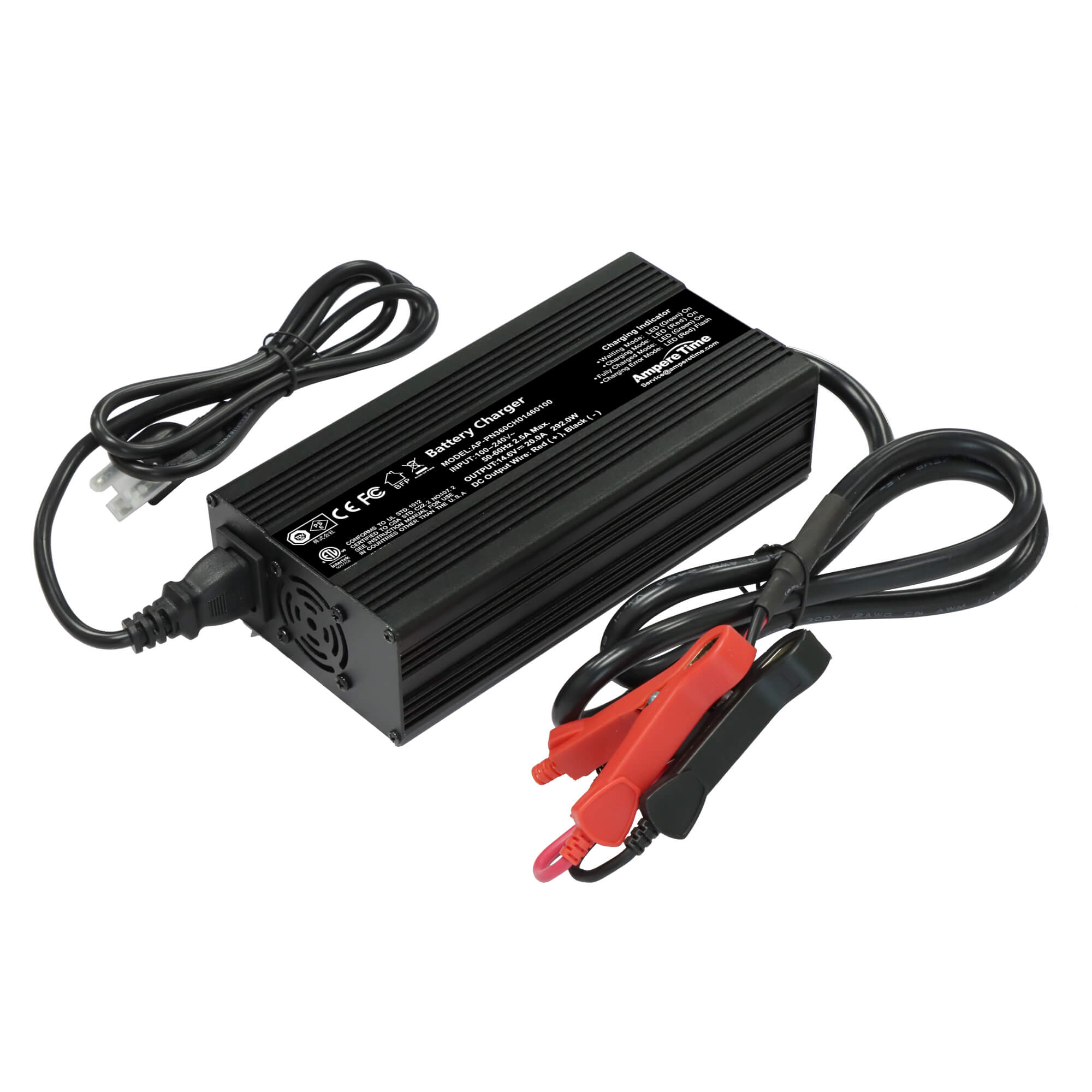 Ampere Time 14.6V 20A Dedicated LiFePO4 Battery Charger