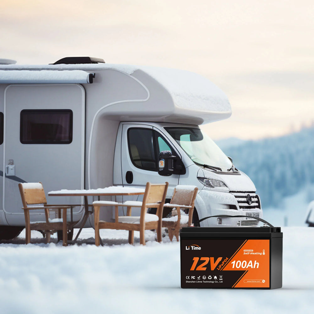 ✅Used✅LiTime 12V 100Ah Self Heating Lithium Battery