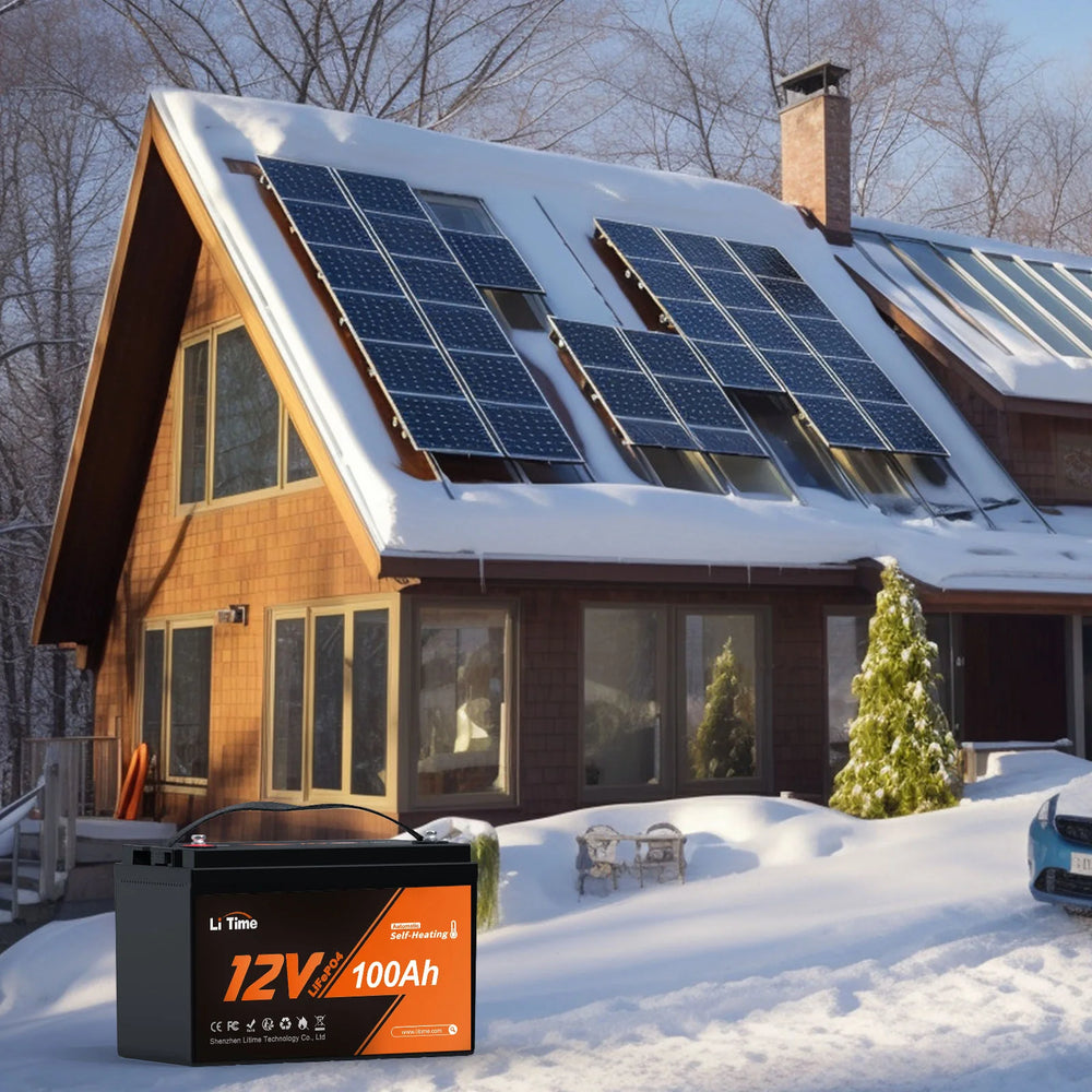✅Used✅LiTime 12V 100Ah Self Heating Lithium Battery
