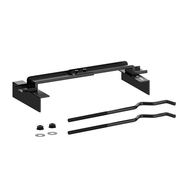 heavy duty golf cart battery hold down kit with cClamps and bolts