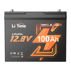 12v 100ah group24 smart lifepo4 battery