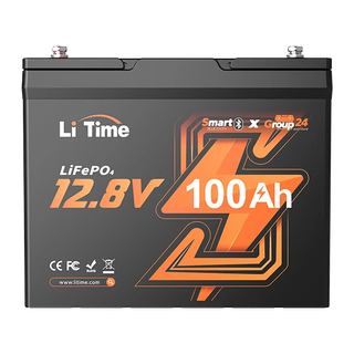 12v 100ah group24 smart lifepo4 battery