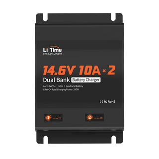 12v 10a 2 bank lifepo4 battery charger