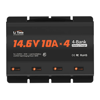 12v 10a 4 bank lifepo4 battery charger