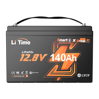 12v 140ah group31 smart lifepo4 battery