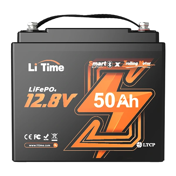 litime like new 12v 50ah smart trolling motor lifepo4 battery