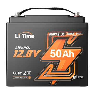 litime like new 12v 50ah smart trolling motor lifepo4 battery