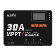 30A mppt 12v/24v solar charge controller samrt integrated