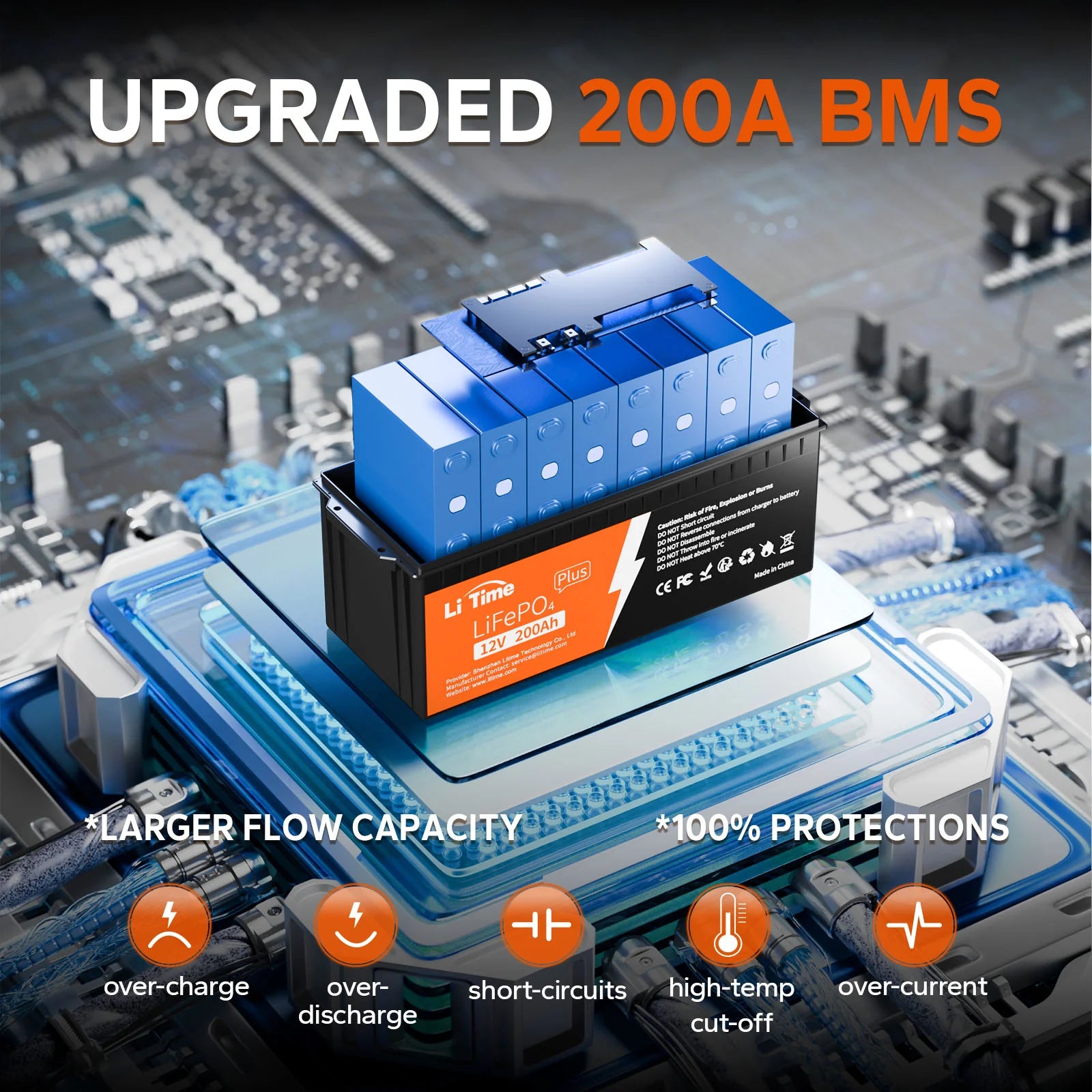 LiTime 12V 200Ah Plus Lithium Battery